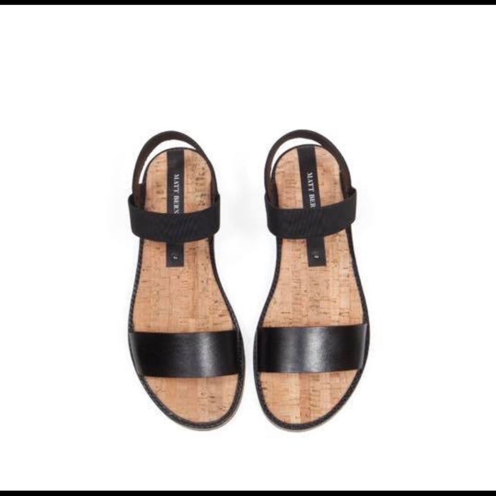 MATT BERNSON FRITZ SANDALS IN BLACK